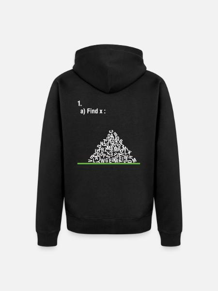 Find X - Unisex Premium Organic Zip Hoodie - black