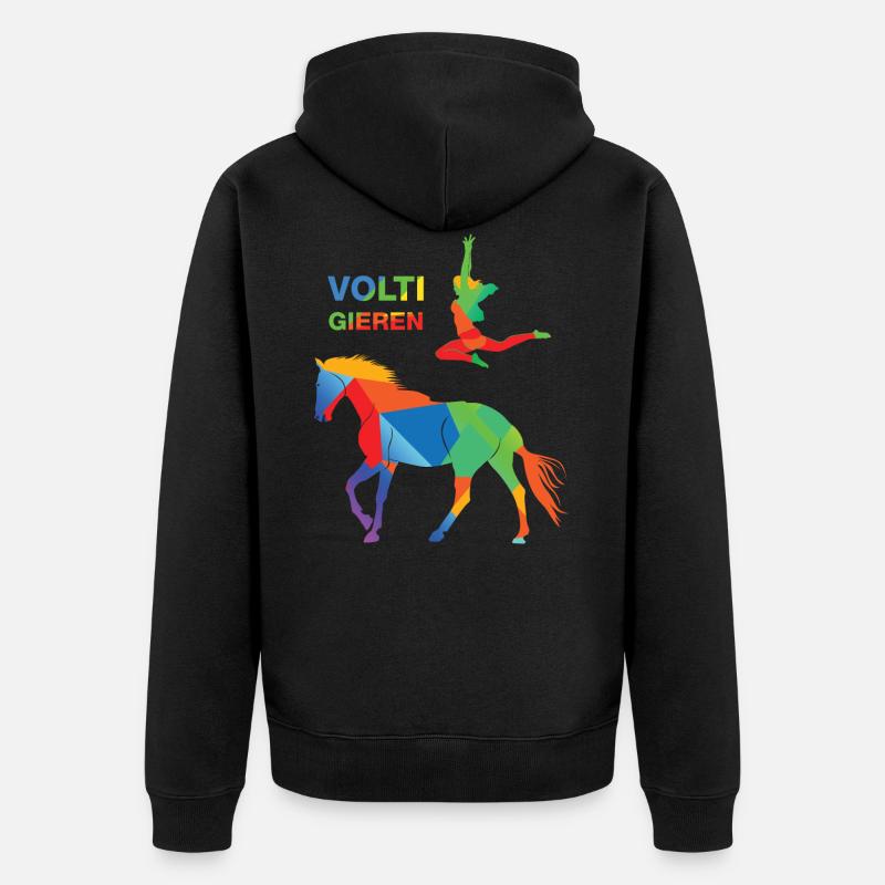 Voltige - Veste à capuche bio Premium Unisexe - noir