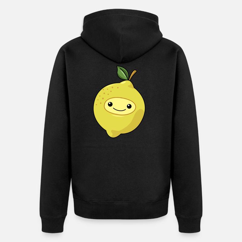 Bande dessinée Citron Lemone - Veste à capuche bio Premium Unisexe - noir