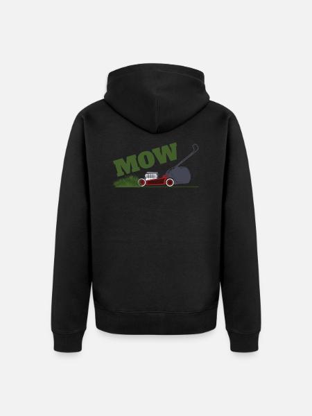 Rasen Mähen - Unisex Premium Bio Zip Hoodie - Schwarz