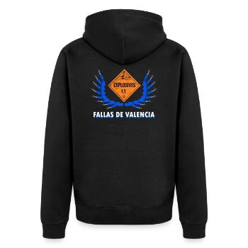 Fallas De Valencia Feux d’artifice Pyro - Veste à capuche bio Premium Unisexe - noir - Dos - Nico (187cm)
