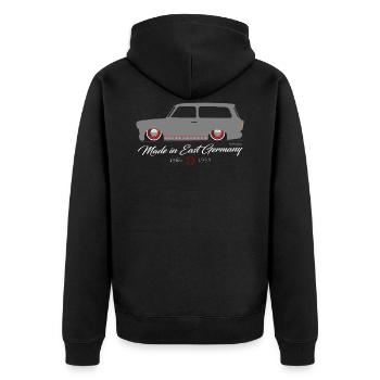  601 Kombi Low DDR - Veste à capuche bio Premium Unisexe - noir - Dos - Nico (187cm)