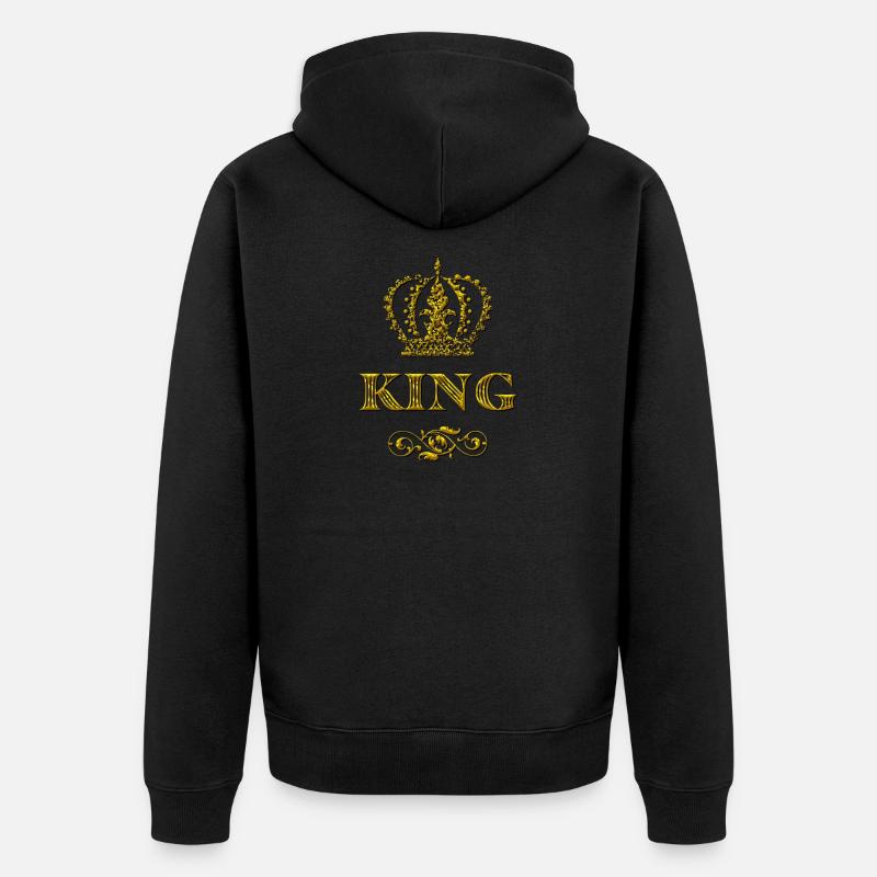 roi - Veste à capuche bio Premium Unisexe - noir
