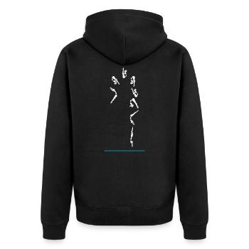 Plongée - Veste à capuche bio Premium Unisexe - noir - Dos - Nico (187cm)