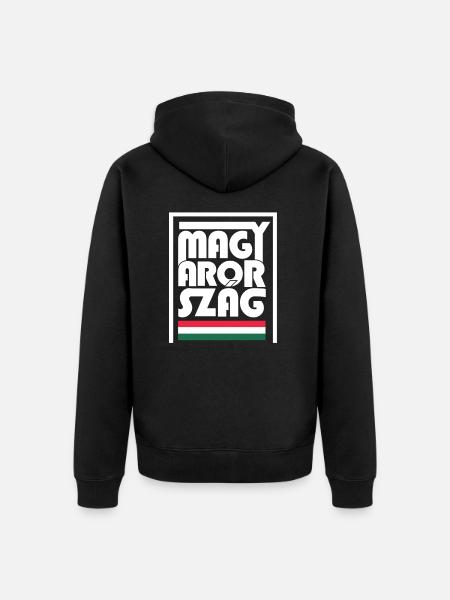 Great Magyarország Gift - Unisex Premium Organic Zip Hoodie - black