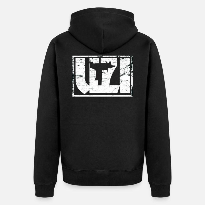 UZI Arme - Veste à capuche bio Premium Unisexe - noir