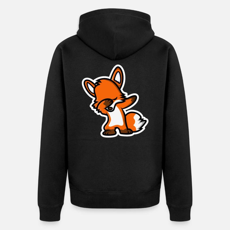 Dab Fuchs - Veste à capuche bio Premium Unisexe - noir