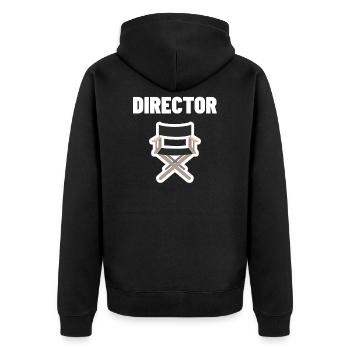 Réalisateur Directeur Film Vidéo Réalisateur Cadeau - Veste à capuche bio Premium Unisexe - noir - Dos - Nico (187cm)
