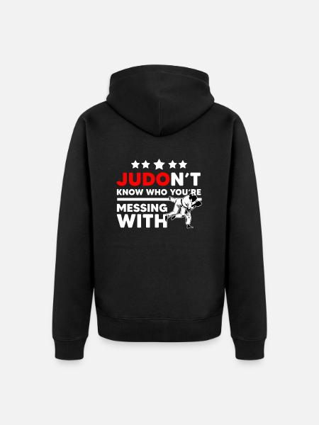 Judo - Unisex Premium Bio Zip Hoodie - Schwarz