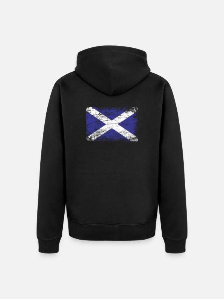 Drapeau drapeau écossais Ecosse - Veste à capuche bio Premium Unisexe - noir