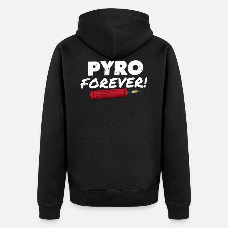 Pyro Forever - Unisex Premium Bio Zip Hoodie - Schwarz