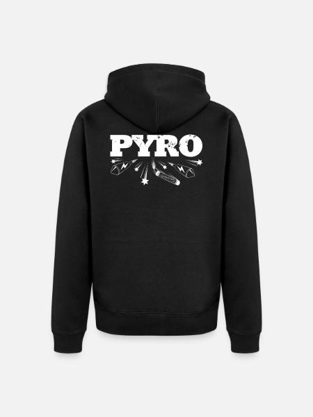 Pyro missiles and firecrackers - Unisex Premium Organic Zip Hoodie - black