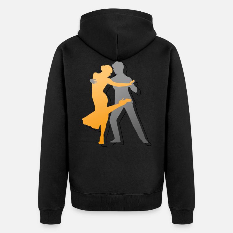 Queer Tango Argentino - Unisex Premium Bio Zip Hoodie - Schwarz