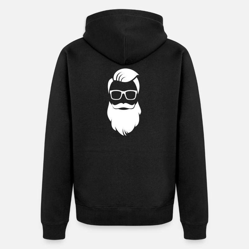 Hipster - Veste à capuche bio Premium Unisexe - noir