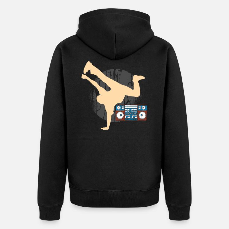 Breakdancer - Veste à capuche bio Premium Unisexe - noir