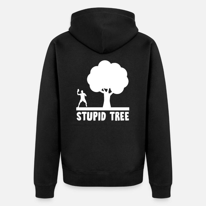 Disc Golf - Unisex Premium Bio Zip Hoodie - Schwarz