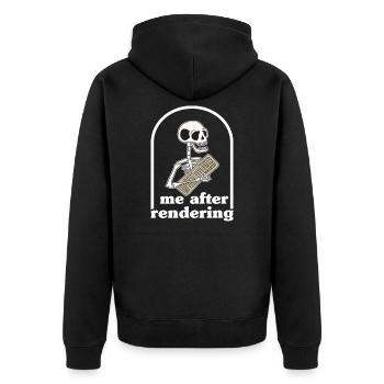 Vintage Filmemacher Kameramann Geschenk Fotograf - Unisex Premium Bio Zip Hoodie - Schwarz - Hinten - Nico (187cm)