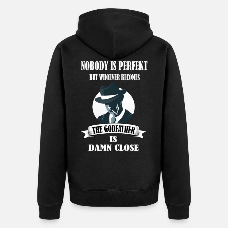 Parrainage parrainage Parrainage Oncle Filleule - Veste à capuche bio Premium Unisexe - noir