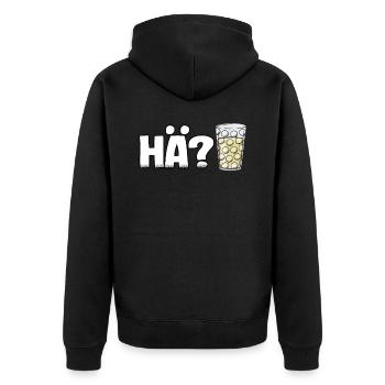 Pfälzer wine spritzer spritzer funny gift Pälzer - Unisex Premium Organic Zip Hoodie - black - Back - Nico (187cm)