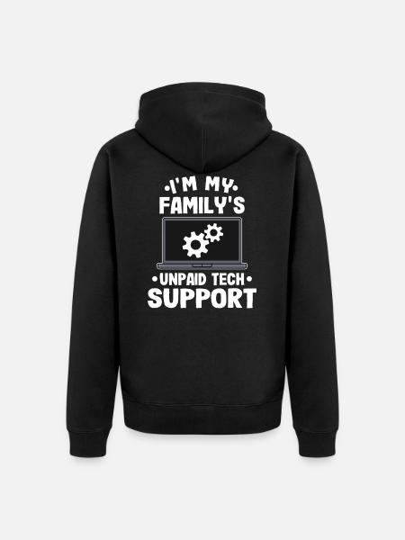 Informatiker Geschenk Lustig Programmierer EDV IT - Unisex Premium Bio Zip Hoodie - Schwarz