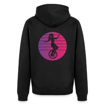 Einrad Einrad Einrad Balancing Monocycle Unicycler - Veste à capuche bio Premium Unisexe - noir - Dos - Nico (187cm)