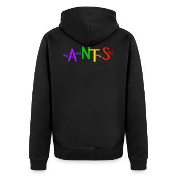 ant ant friends rainbow ants ant lgbt - Unisex Premium Organic Zip Hoodie - black - Back - Nico (187cm)