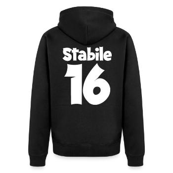 16 Geburtstag Junge Geschenk lustig 16. Ehrentag - Unisex Premium Bio Zip Hoodie - Schwarz - Hinten - Nico (187cm)