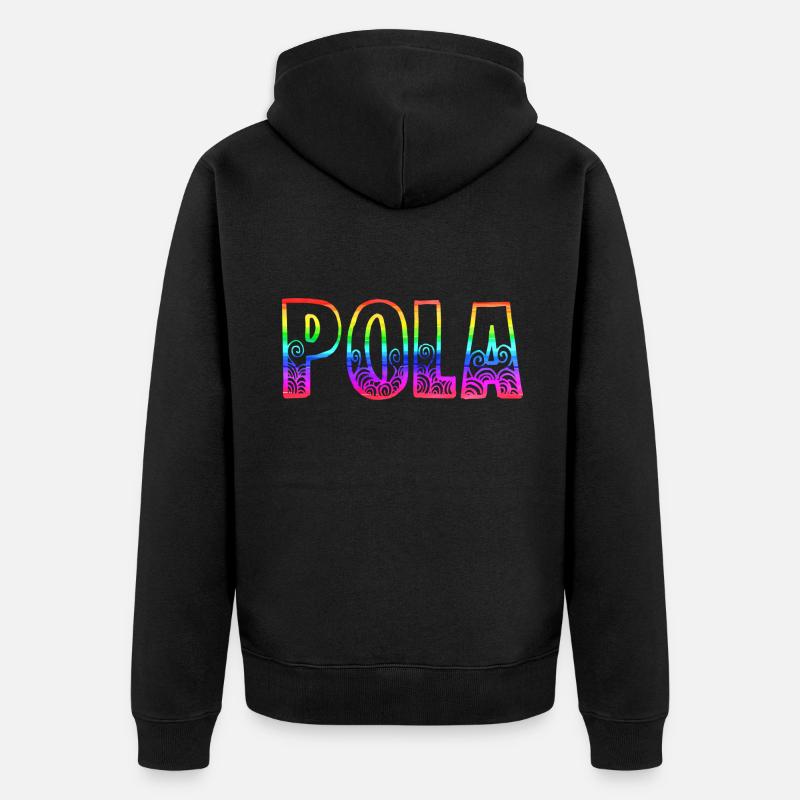 pola rs arc-en-ciel - Veste à capuche bio Premium Unisexe - noir