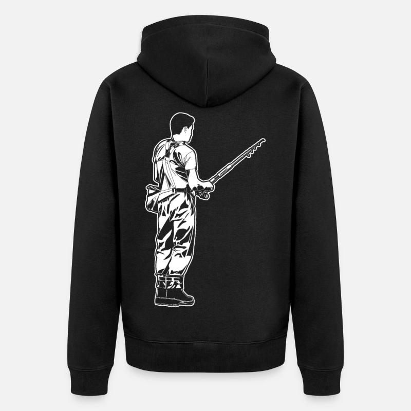 Pêcheur - Veste à capuche bio Premium Unisexe - noir