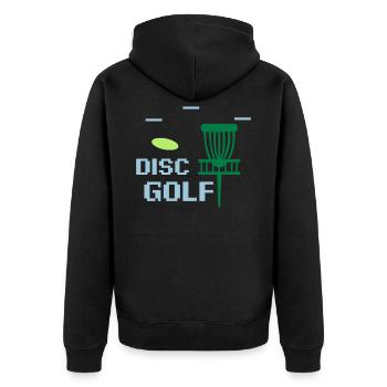 Disc Golf Disc Golf Frisbee Cadeau Cadeau - Veste à capuche bio Premium Unisexe - noir - Dos - Nico (187cm)