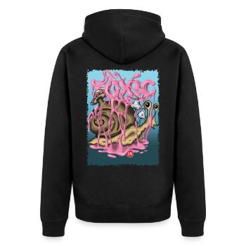 escargot - Veste à capuche bio Premium Unisexe - noir - Dos - Nico (187cm)
