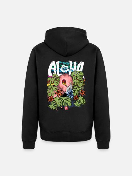 Aloha - Veste à capuche bio Premium Unisexe - noir
