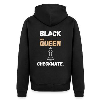 Échecs Disant Cadeau Échec et Mat Dames Gambit - Veste à capuche bio Premium Unisexe - noir - Dos - Nico (187cm)