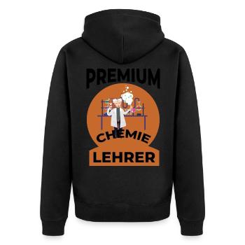 Professeur de chimie - Veste à capuche bio Premium Unisexe - noir - Dos - Nico (187cm)