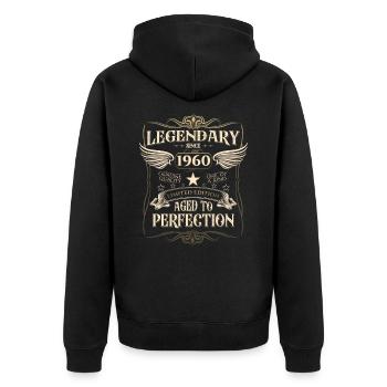 Légendaire depuis 1960 62ème cadeau d’anniversaire Génial - Veste à capuche bio Premium Unisexe - noir - Dos - Nico (187cm)