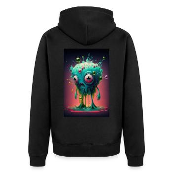 Zombie Gelée - Veste à capuche bio Premium Unisexe - noir - Dos - Nico (187cm)