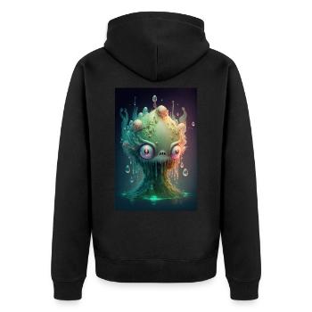 Zombie Gelée - Veste à capuche bio Premium Unisexe - noir - Dos - Nico (187cm)