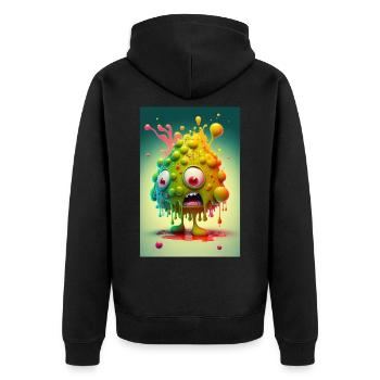 Zombie Gelée - Veste à capuche bio Premium Unisexe - noir - Dos - Nico (187cm)