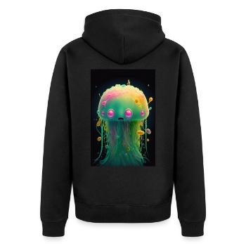 Zombie Gelée - Veste à capuche bio Premium Unisexe - noir - Dos - Nico (187cm)