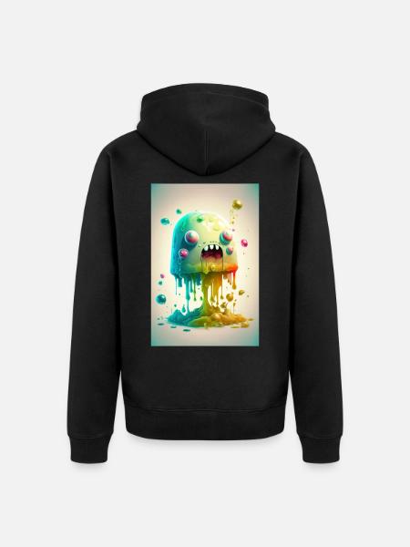 Zombie Frozen - Unisex Premium Organic Zip Hoodie - black