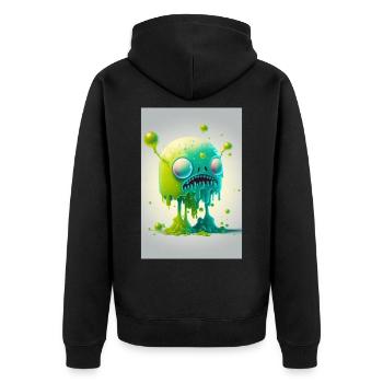 Zombie Gelée - Veste à capuche bio Premium Unisexe - noir - Dos - Nico (187cm)