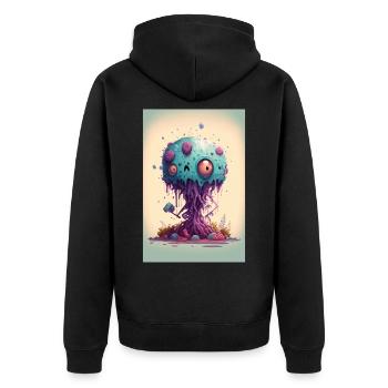 Zombie Gelée - Veste à capuche bio Premium Unisexe - noir - Dos - Nico (187cm)
