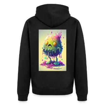 Zombie Gelée - Veste à capuche bio Premium Unisexe - noir - Dos - Nico (187cm)