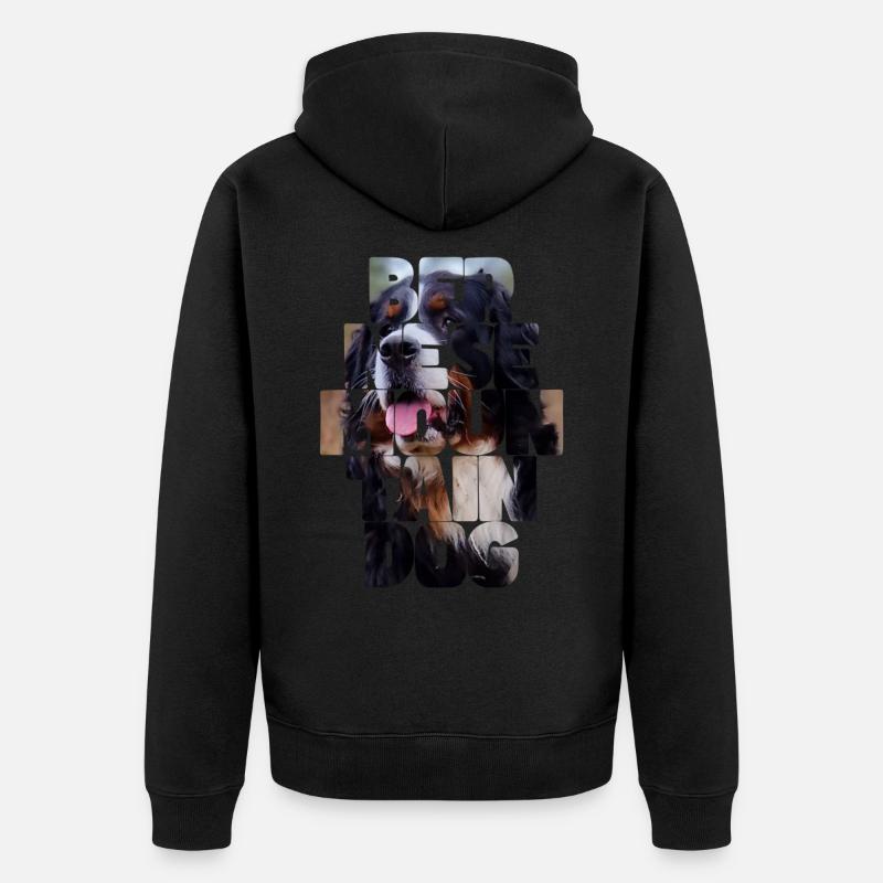 Bouvier bernois - Veste à capuche bio Premium Unisexe - noir