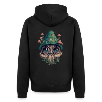 Bouffon Trippy - Veste à capuche bio Premium Unisexe - noir - Dos - Nico (187cm)