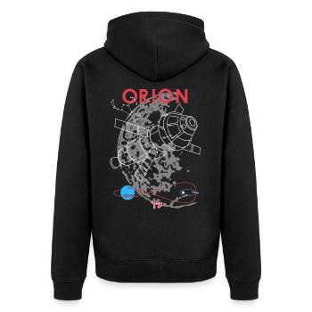 Orion - Veste à capuche bio Premium Unisexe - noir - Dos - Nico (187cm)