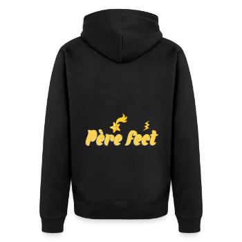 Père fect - Veste à capuche bio Premium Unisexe - noir - Dos - Nico (187cm)