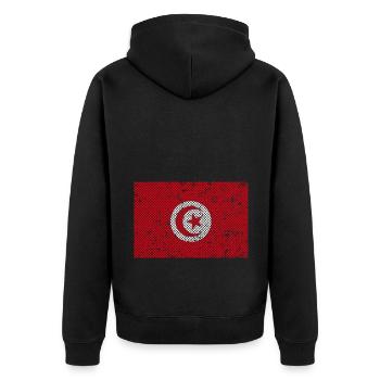 tunisie - Veste à capuche bio Premium Unisexe - noir - Dos - Nico (187cm)