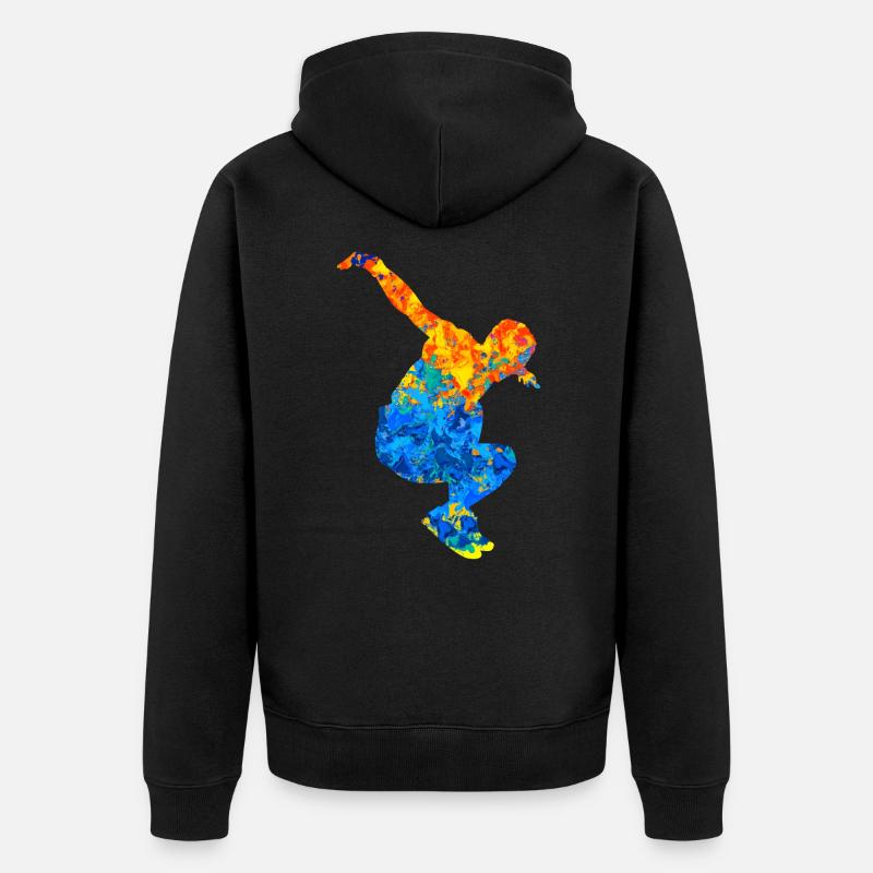 Parkour Parkour Runner Parcour Freerunner - Veste à capuche bio Premium Unisexe - noir