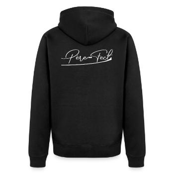 Je Suis Père-fect - Veste à capuche bio Premium Unisexe - noir - Dos - Nico (187cm)